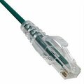Swe-Tech 3C Slim Cat6a Green Copper Ethernet Cable, 10 Gigabit, Snagless/Molded Boot, 500 MHz, 6 inch FWT13X6-65100.5